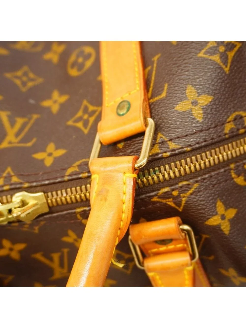 Louis Vuitton Boston Bag Monogram Keepall Bandouliere 55 Brown